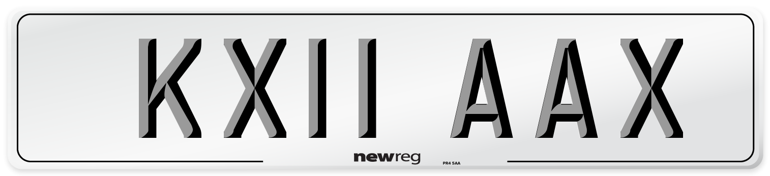 KX11 AAX Number Plate from New Reg